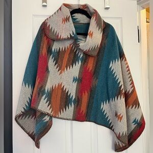 Southwestern Patterned Women's Poncho